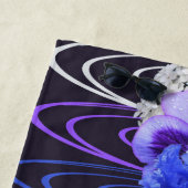 チャクラレインボーカラフルフラワーカスタムズビーチタオル ビーチタオル (インサイチュ)