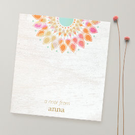 チャクラロータスフラワーマンダラメモ帳 ノートパッド