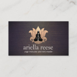 チャクラロータスヨガアンドメディテーションインストラクターウッド 名刺