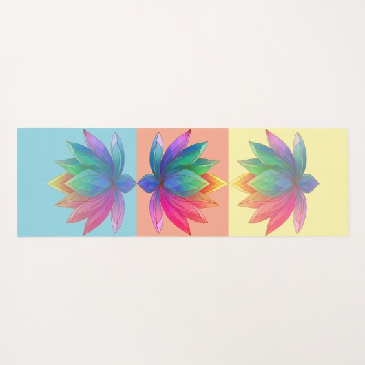 チャクラロータスヨガマットで心を込めて生きる ヨガマット (裏面(横))