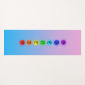 チャクラ動力瞑想マット ヨガマット (正面(横))