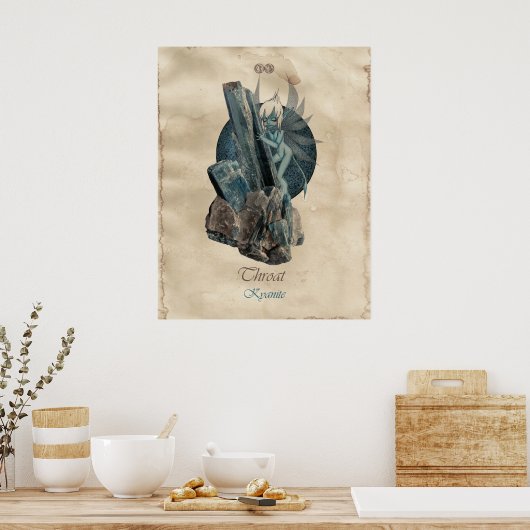 チャクラ妖精 – 喉 ポスター (キッチン)