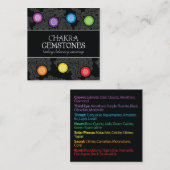 チャクラ宝石財布カード スクエア名刺 (正面/裏面)