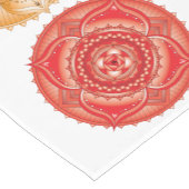 チャクラ数々のマンダラカラーテーブルランナー ショートテーブルランナー (コーナー)