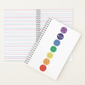 チャクラ数々のマンダラカラーノート ノートブック (内側)