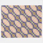 チャクラ毛布-対角線 フリースブランケット (正面(横))