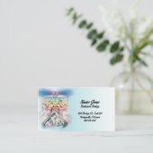 チャクラ消パーソナライズされた防名刺 名刺 (スタンド正面)