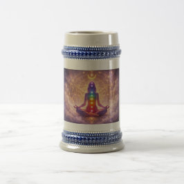 チャクラ瞑想マグカップ スピリチュアル ビールジョッキ