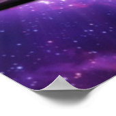 チャクラ知識7チャクラシンボル紫の壁 ポスター (角)