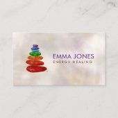 チャクラ禅ストーンエネルギークリスタルヒーリングビジネス 名刺 (正面)