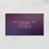 チャクラ禅ストーンエネルギークリスタルヒーリング 名刺 (裏面)