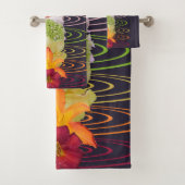 チャクラ禅定色の花 バスタオルセット (インサイチュ)