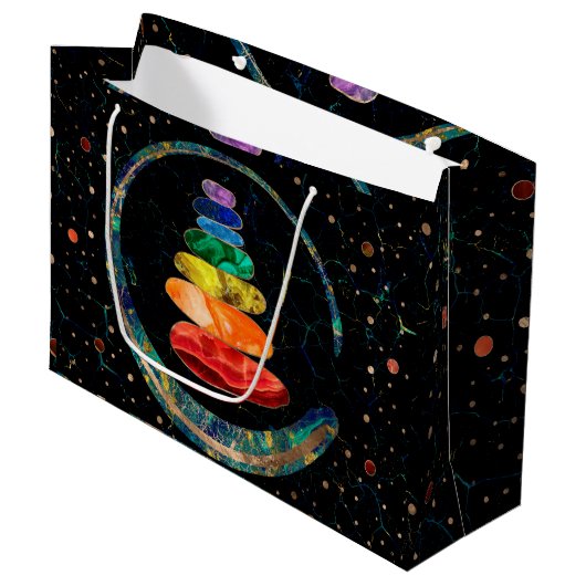 チャクラ禅石と円祖円 ラージペーパーバッグ (正面アングル)