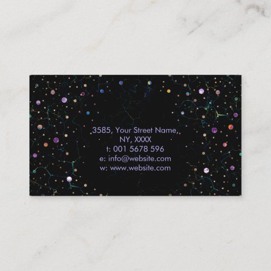 チャクラ禅石と円祖円 – 宝石 名刺 (裏面)