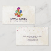 チャクラ結晶クラスター  名刺 (正面/裏面)