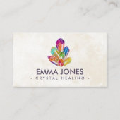チャクラ結晶クラスター  名刺 (正面)