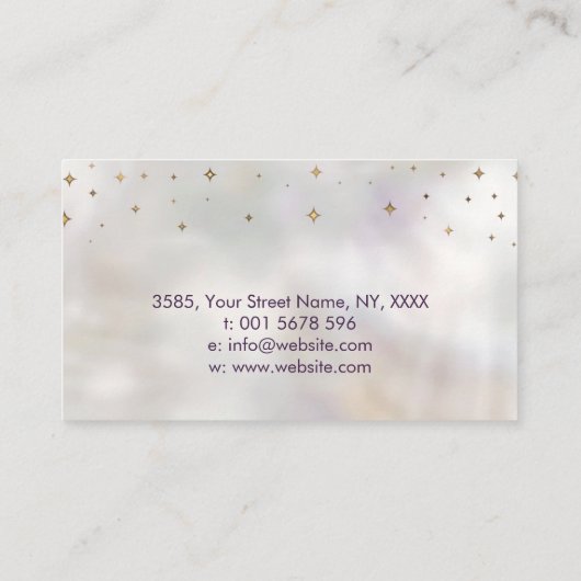 チャクラ結晶クラスター 名刺 (裏面)