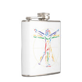 チャクラ色のDaVinciの解剖学の人 フラスク (右)