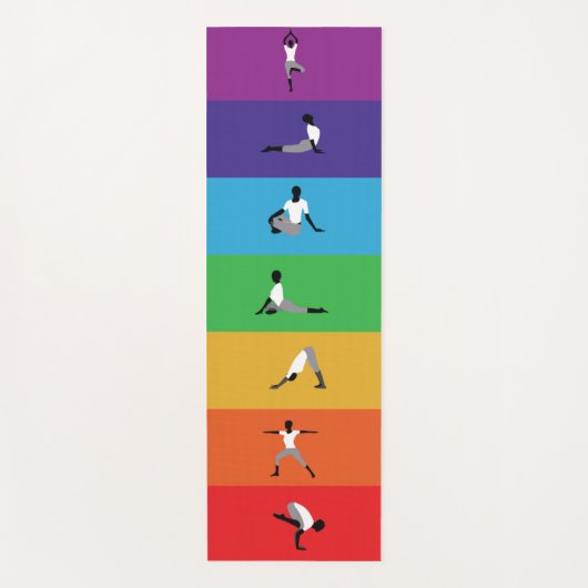 チャクラ色 ヨガマット (正面)