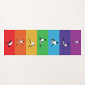 チャクラ色 ヨガマット (正面(横))