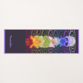 チャクラ花禅ヨガ瞑想ナマステ ヨガマット (裏面(横))