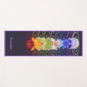 チャクラ花禅ヨガ瞑想ナマステ ヨガマット (正面(横))