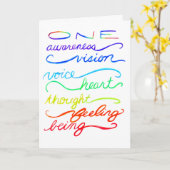 チャクラ認識度霊言葉カスタムグリーティングカード カード (黄色い花)