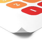 チャクラ７つの精神的覚醒ステップ ポスター (角)