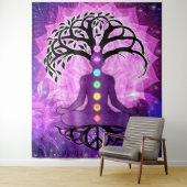 チャクラ7本の力の中心  タペストリー (インサイチュ)