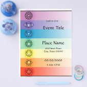 チャクラ8.5 x 11イベントフライヤー2 チラシ (シングル)