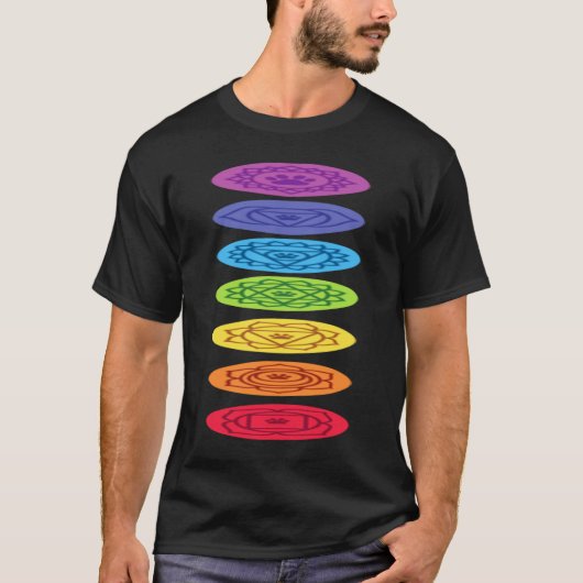 チャクラ・ドッグ・パウズ・ヨガ Tシャツ (正面)