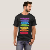 チャクラ・ドッグ・パウズ・ヨガ Tシャツ (正面フル)