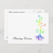 チャクラ・プラント・プランティング・ドリームズ ポストカード (正面/裏面)