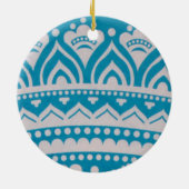 チャクラ、マンダラ、スピリチュアルクリスマス、チャクラギフト セラミックオーナメント (裏面)