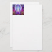 チャクラ，天使，ヒーラー，神からの癒し，天使，愛， 便箋 (正面/裏面)