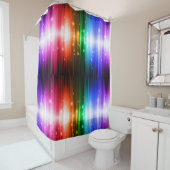 チャクラ，虹の色，輝き，グリッター,《写真》ぼけ味,フェイク, シャワーカーテン (インサイチュ)