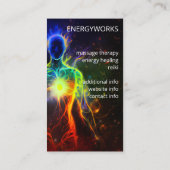 チャクラ | Human Auras |エネルギーヒーラー 名刺 (裏面)