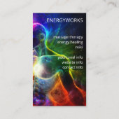 チャクラ | Human Auras |エネルギーヒーラー 名刺 (裏面)