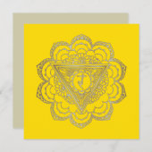 チャクラManipura – グリーティングカード 招待状 (正面/裏面)