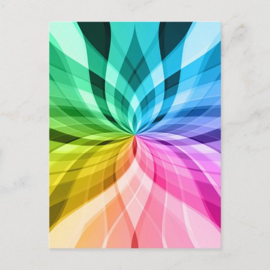 チャクラzen kaleidoskopカラフルおもしろい ポストカード (正面)