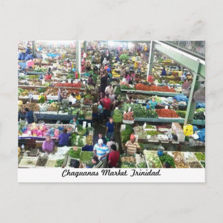 チャグアナス市場、トリニダードのはがき ポストカード