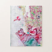 チャグドッグダックポンドパステルウォーターカラー ジグソーパズル (縦)