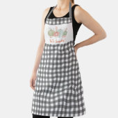 チャコールギンガムチェック"ハローパンプキン"秋 エプロン (インサイチュ)