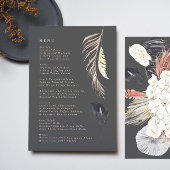 チャコールクリームパンパスグラスフローラジャングル結婚ズ メニュー