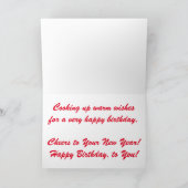 「チャコールグリル」誕生日カード カード (内部)