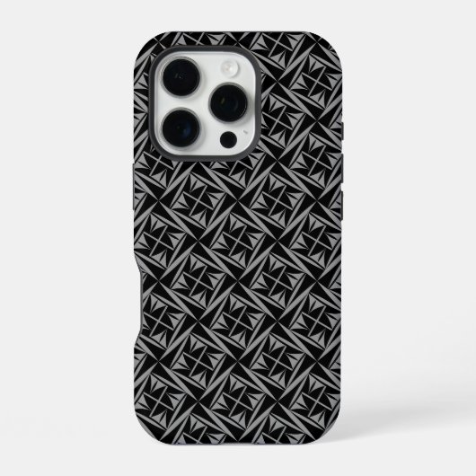 チャコールグレイの聖なる風 iPhoneケース (裏面)