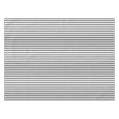 チャコールグレーおよび白の小屋は縞で飾ります テーブルクロス (正面(横))