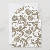 チャコールグレーとイエローの結婚式招待状 招待状 (裏面)