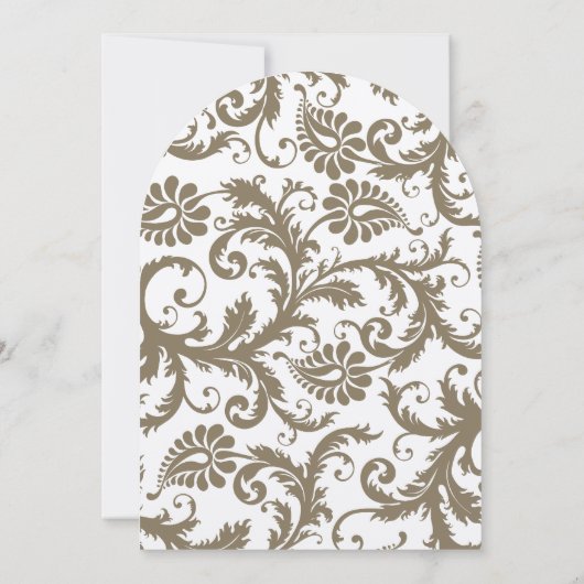 チャコールグレーとイエローの結婚式招待状 招待状 (裏面)