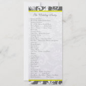 チャコールグレーとイエローの結婚式招待状 招待状 (裏面)